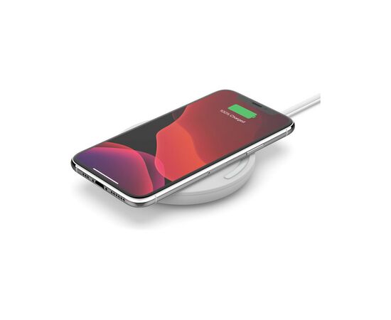 Зарядное устройство Belkin Pad Wireless Charging Qi, 15W, white (WIA002VFWH), изображение 4 Зарядное устройство Belkin Pad Wireless Charging Qi, 15W, white (WIA002VFWH), изображение 4