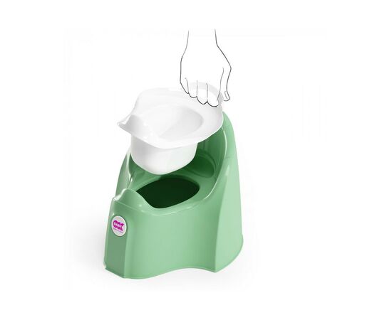 Горщик Ok Baby Pasha анатомічний зелений (38911200), зображення 4 Горщик Ok Baby Pasha анатомічний зелений (38911200), зображення 4