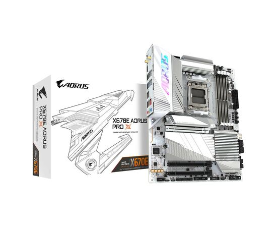 Материнская плата GIGABYTE X670E AORUS PRO X, изображение 6 Материнская плата GIGABYTE X670E AORUS PRO X, изображение 6
