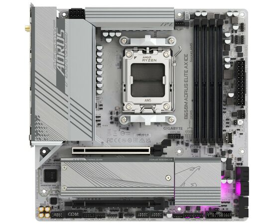 Материнська плата GIGABYTE B650M AORUS ELITE AX ICE (B650M A ELITE AX ICE)