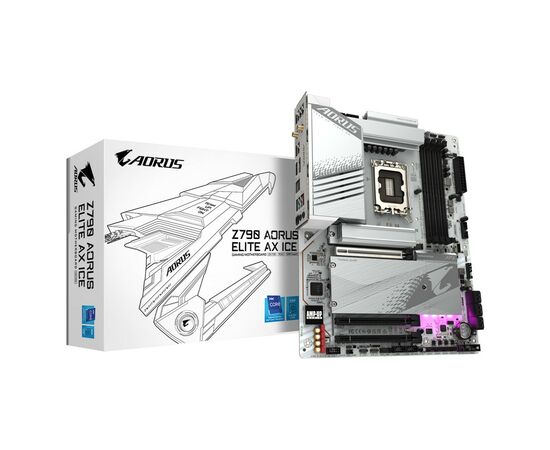 Материнская плата GIGABYTE Z790 AORUS ELITE AX ICE (Z790 A ELITE AX ICE), изображение 6 Материнская плата GIGABYTE Z790 AORUS ELITE AX ICE (Z790 A ELITE AX ICE), изображение 6