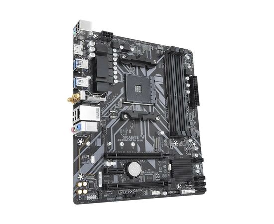 Материнская плата GIGABYTE B450M DS3H WIFI, изображение 2 Материнская плата GIGABYTE B450M DS3H WIFI, изображение 2