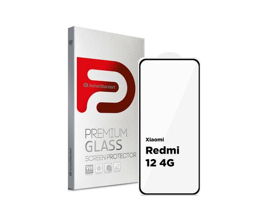 Стекло защитное Armorstandart Full Glue Xiaomi Redmi 12 4G Black (ARM66565)