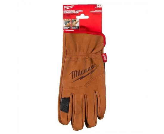 Защитные перчатки Milwaukee кожаные, 8/M (4932478123), изображение 2 Защитные перчатки Milwaukee кожаные, 8/M (4932478123), изображение 2