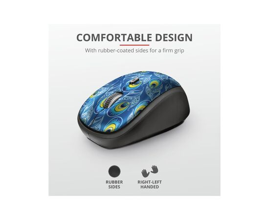 Мышка Trust Yvi Wireless Peacock (23388), изображение 5 Мышка Trust Yvi Wireless Peacock (23388), изображение 5