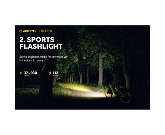 Фонарь Armytek Prime C1 Pro Marnet USB Warm (F07901W), изображение 9 Фонарь Armytek Prime C1 Pro Marnet USB Warm (F07901W), изображение 9