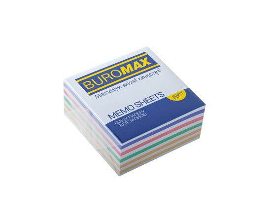 Папір для нотаток Buromax ЗЕБРА 90х90х40мм, не склеєний (BM.2265)