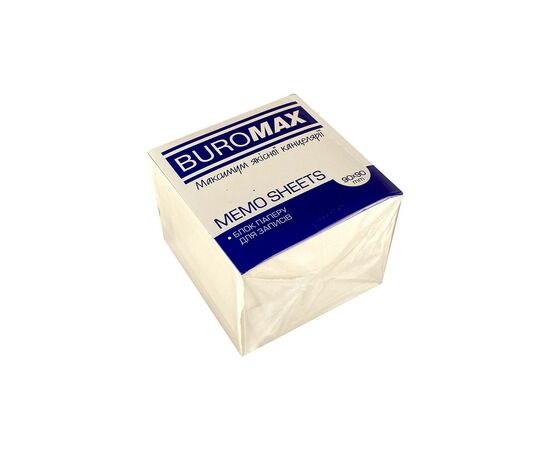 Бумага для заметок Buromax белый 90х90х50 мм, не склеенный (BM.2276)