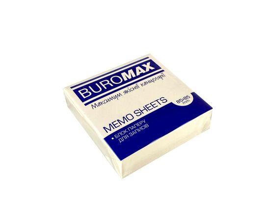 Папір для нотаток Buromax білий 85х85х25 мм, 300 аркушів не склеєний (BM.2278)