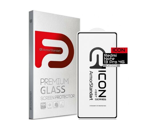 Стекло защитное Armorstandart Icon Xiaomi Redmi Note 13 Pro 4G Black (ARM73386)