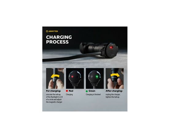 Фонарь Armytek Wizard C2 Pro Max Marnet USB White (F06701C), изображение 7 Фонарь Armytek Wizard C2 Pro Max Marnet USB White (F06701C), изображение 7