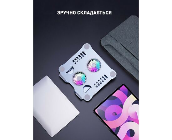 Подставка для ноутбука DYXON FIX COOLING 3 Silver (DXNLSFC3S), изображение 10 Подставка для ноутбука DYXON FIX COOLING 3 Silver (DXNLSFC3S), изображение 10