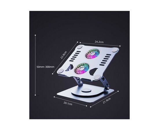 Подставка для ноутбука DYXON FIX COOLING 3 Silver (DXNLSFC3S), изображение 11 Подставка для ноутбука DYXON FIX COOLING 3 Silver (DXNLSFC3S), изображение 11