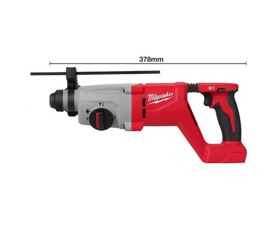Перфоратор Milwaukee M18 BLHACD26-0, SDS PLUS 2,6 Дж, 3 режима (без АКБ и ЗУ) (4933492483), изображение 6 Перфоратор Milwaukee M18 BLHACD26-0, SDS PLUS 2,6 Дж, 3 режима (без АКБ и ЗУ) (4933492483), изображение 6