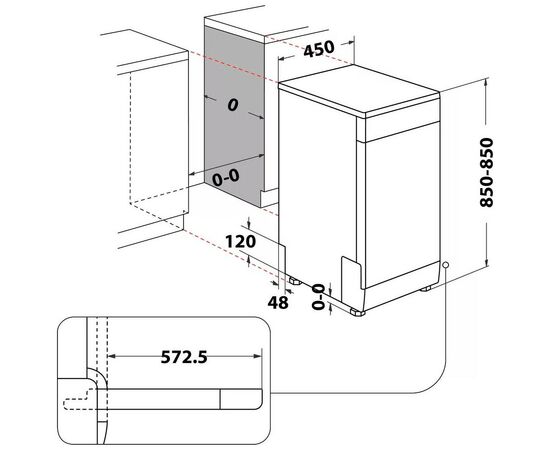 Посудомоечная машина Whirlpool WSFO3O23PF, изображение 11 Посудомоечная машина Whirlpool WSFO3O23PF, изображение 11