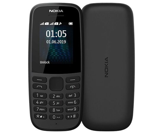 Мобільний телефон Nokia 105 DS 2019 Black (16KIGB01A01), зображення 5