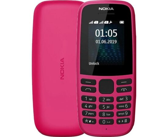 Мобільний телефон Nokia 105 DS 2019 Pink (16KIGP01A01), зображення 8 Мобільний телефон Nokia 105 DS 2019 Pink (16KIGP01A01), зображення 8
