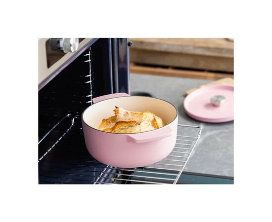 Кастрюля KitchenAid чавунна з кришкою 3,3 л Суха троянда (CC007430-001), изображение 6 Кастрюля KitchenAid чавунна з кришкою 3,3 л Суха троянда (CC007430-001), изображение 6