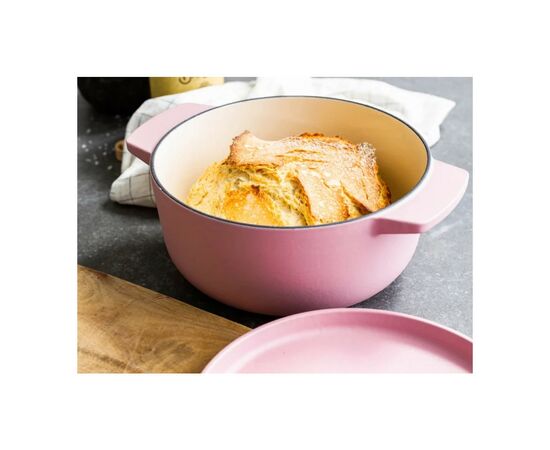 Кастрюля KitchenAid чавунна з кришкою 3,3 л Суха троянда (CC007430-001), изображение 7 Кастрюля KitchenAid чавунна з кришкою 3,3 л Суха троянда (CC007430-001), изображение 7