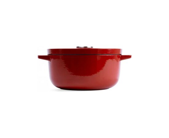 Кастрюля KitchenAid чавунна з кришкою 3,3 л Червона (CC006057-001), изображение 2 Кастрюля KitchenAid чавунна з кришкою 3,3 л Червона (CC006057-001), изображение 2