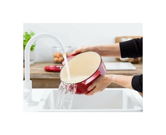 Кастрюля KitchenAid чавунна з кришкою 3,3 л Червона (CC006057-001), изображение 9 Кастрюля KitchenAid чавунна з кришкою 3,3 л Червона (CC006057-001), изображение 9