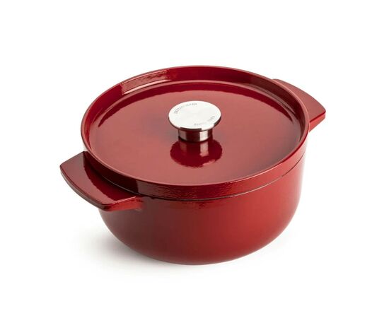 Каструля KitchenAid чавунна з кришкою 3,3 л Червона (CC006057-001)
