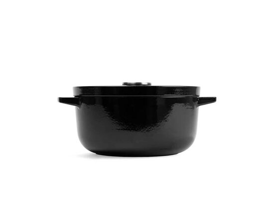 Кастрюля KitchenAid чавунна з кришкою 3,3 л Чорна (CC006058-001), изображение 2 Кастрюля KitchenAid чавунна з кришкою 3,3 л Чорна (CC006058-001), изображение 2