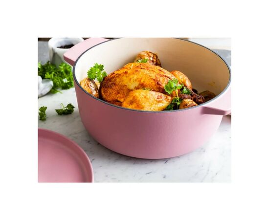 Кастрюля KitchenAid чавунна з кришкою 5,2 л Суха троянда (CC007431-001), изображение 7 Кастрюля KitchenAid чавунна з кришкою 5,2 л Суха троянда (CC007431-001), изображение 7