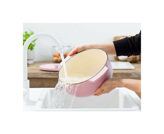 Кастрюля KitchenAid чавунна з кришкою 5,2 л Суха троянда (CC007431-001), изображение 8 Кастрюля KitchenAid чавунна з кришкою 5,2 л Суха троянда (CC007431-001), изображение 8