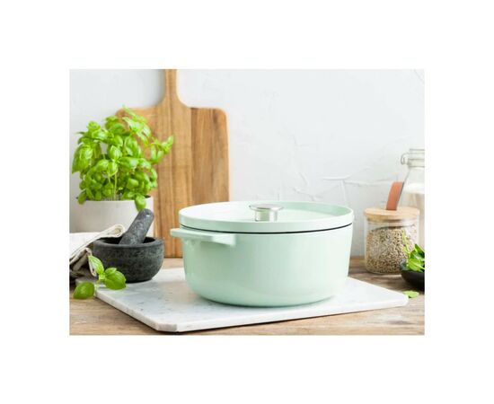 Кастрюля KitchenAid чавунна з кришкою 5,2 л Фісташкова (CC007434-001), изображение 5 Кастрюля KitchenAid чавунна з кришкою 5,2 л Фісташкова (CC007434-001), изображение 5