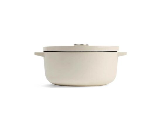 Кастрюля KitchenAid чавунна з кришкою 5,2 л Мигдалевий крем (CC006059-001), изображение 2 Кастрюля KitchenAid чавунна з кришкою 5,2 л Мигдалевий крем (CC006059-001), изображение 2