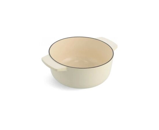 Кастрюля KitchenAid чавунна з кришкою 5,2 л Мигдалевий крем (CC006059-001), изображение 3 Кастрюля KitchenAid чавунна з кришкою 5,2 л Мигдалевий крем (CC006059-001), изображение 3