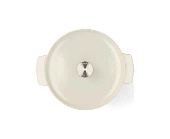 Кастрюля KitchenAid чавунна з кришкою 5,2 л Мигдалевий крем (CC006059-001), изображение 4 Кастрюля KitchenAid чавунна з кришкою 5,2 л Мигдалевий крем (CC006059-001), изображение 4