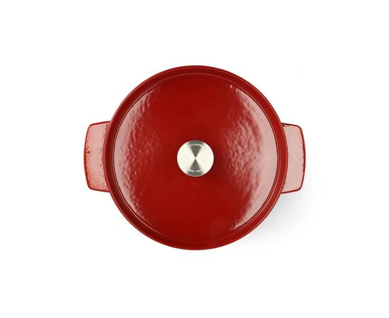 Кастрюля KitchenAid чавунна з кришкою 5,2 л Червона (CC006060-001), изображение 2 Кастрюля KitchenAid чавунна з кришкою 5,2 л Червона (CC006060-001), изображение 2