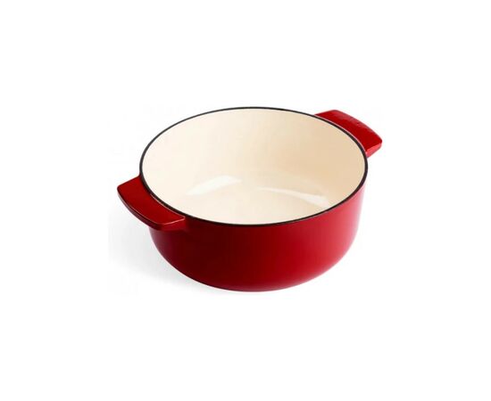 Кастрюля KitchenAid чавунна з кришкою 5,2 л Червона (CC006060-001), изображение 3 Кастрюля KitchenAid чавунна з кришкою 5,2 л Червона (CC006060-001), изображение 3