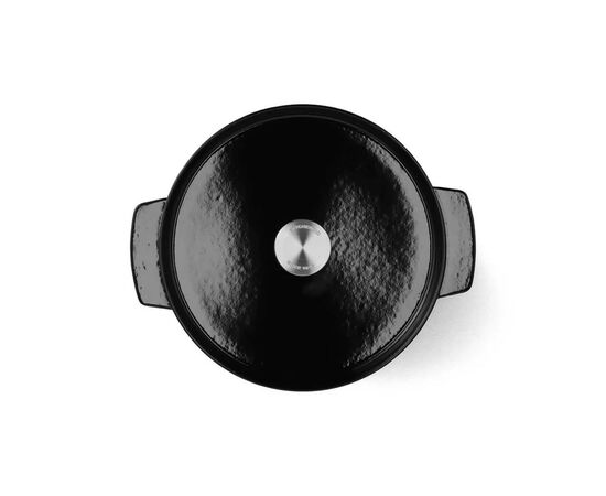 Кастрюля KitchenAid чавунна з кришкою 5,2 л Чорна (CC006061-001), изображение 2 Кастрюля KitchenAid чавунна з кришкою 5,2 л Чорна (CC006061-001), изображение 2