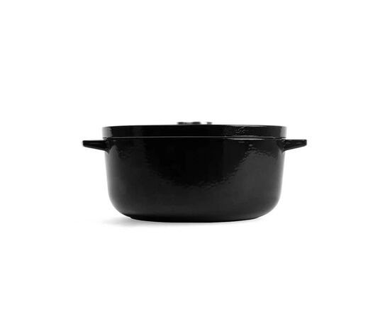 Кастрюля KitchenAid чавунна з кришкою 5,2 л Чорна (CC006061-001), изображение 4 Кастрюля KitchenAid чавунна з кришкою 5,2 л Чорна (CC006061-001), изображение 4