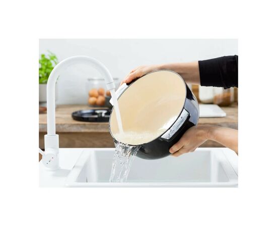 Кастрюля KitchenAid чавунна з кришкою 5,2 л Чорна (CC006061-001), изображение 7 Кастрюля KitchenAid чавунна з кришкою 5,2 л Чорна (CC006061-001), изображение 7