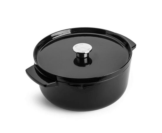 Кастрюля KitchenAid чавунна з кришкою 5,2 л Чорна (CC006061-001)