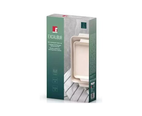 Форма для выпечки Bergner Excalibur Набір 2 шт Зелені (BG-13362-GR), изображение 3 Форма для выпечки Bergner Excalibur Набір 2 шт Зелені (BG-13362-GR), изображение 3