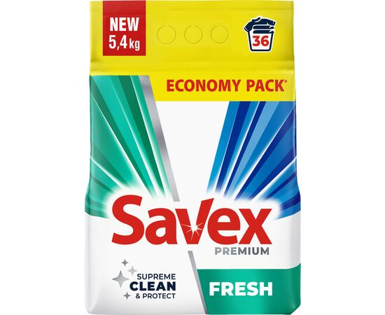Стиральный порошок Savex Premium Fresh 5.4 кг (3800024047954)