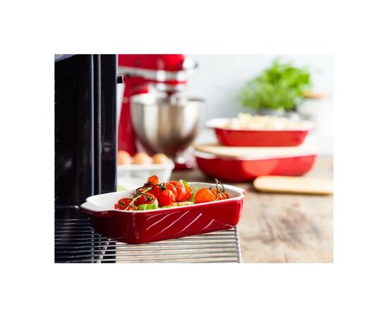 Форма для выпечки KitchenAid з кришкою керамогранітна 0,9 л Червона (CC006104-001), изображение 6 Форма для выпечки KitchenAid з кришкою керамогранітна 0,9 л Червона (CC006104-001), изображение 6