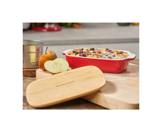 Форма для выпечки KitchenAid з кришкою керамогранітна 0,9 л Червона (CC006104-001), изображение 7 Форма для выпечки KitchenAid з кришкою керамогранітна 0,9 л Червона (CC006104-001), изображение 7