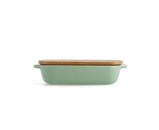 Форма для выпечки KitchenAid з кришкою керамогранітна 0,9 л Фісташкова (CC007424-001), изображение 2 Форма для выпечки KitchenAid з кришкою керамогранітна 0,9 л Фісташкова (CC007424-001), изображение 2