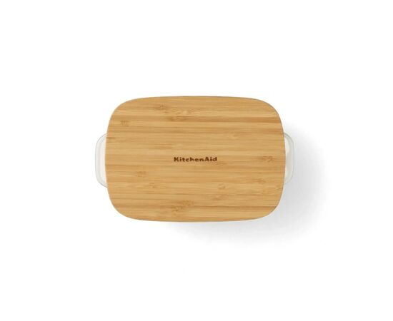 Форма для выпечки KitchenAid з кришкою керамогранітна 0,9 л Фісташкова (CC007424-001), изображение 3 Форма для выпечки KitchenAid з кришкою керамогранітна 0,9 л Фісташкова (CC007424-001), изображение 3