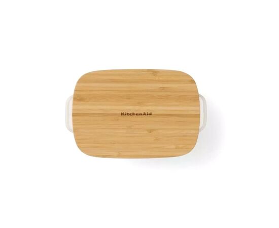 Форма для выпечки KitchenAid з кришкою керамогранітна 0,9 л Кремова (CC006105-001), изображение 2