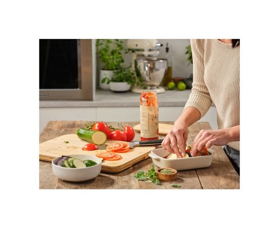 Форма для выпечки KitchenAid з кришкою керамогранітна 0,9 л Кремова (CC006105-001), изображение 4