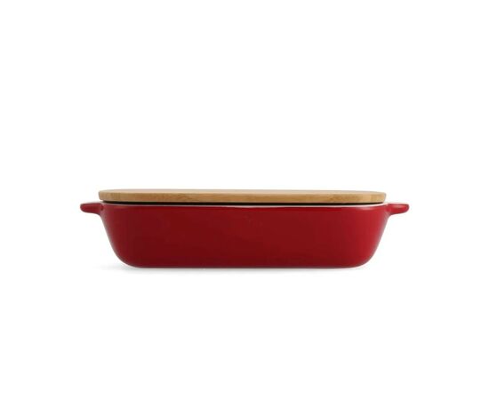 Форма для выпечки KitchenAid з кришкою керамогранітна 1,9 л Червона (CC006106-001), изображение 2 Форма для выпечки KitchenAid з кришкою керамогранітна 1,9 л Червона (CC006106-001), изображение 2