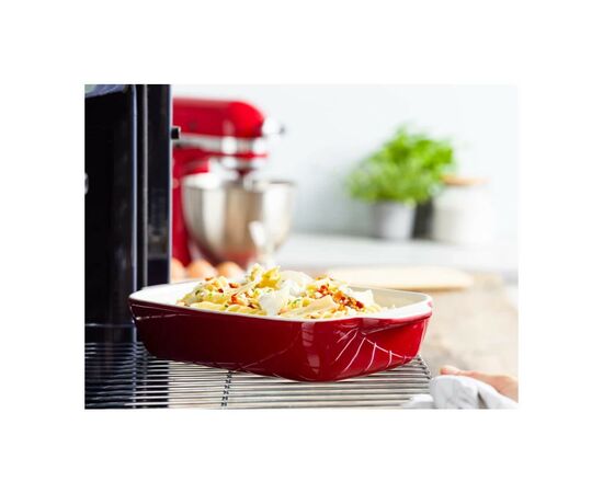 Форма для выпечки KitchenAid з кришкою керамогранітна 1,9 л Червона (CC006106-001), изображение 6 Форма для выпечки KitchenAid з кришкою керамогранітна 1,9 л Червона (CC006106-001), изображение 6