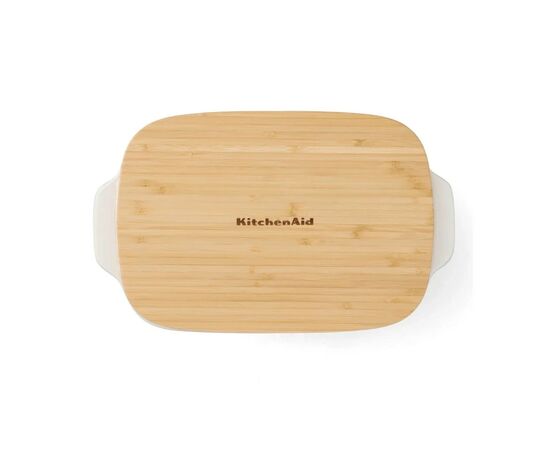 Форма для выпечки KitchenAid з кришкою керамогранітна 1,9 л Фісташкова (CC007425-001), изображение 3 Форма для выпечки KitchenAid з кришкою керамогранітна 1,9 л Фісташкова (CC007425-001), изображение 3